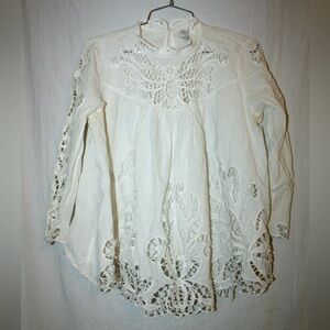 Harlyn Elegant White Lace Women's Top 🌵Small